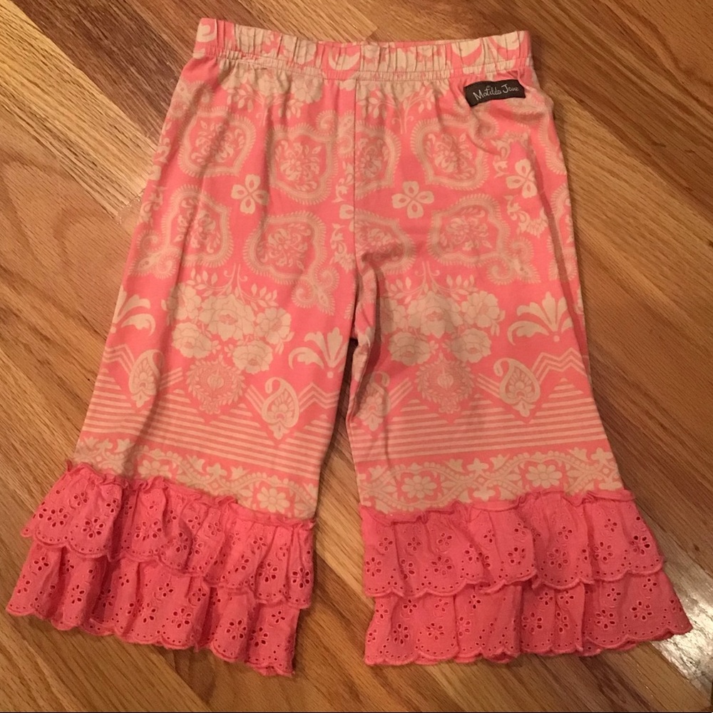 Matilda Jane ruffle bottom capris